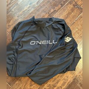 O’Neill Performance Fit Compression Swim Long Sleeve Shirt Black Size 2XL